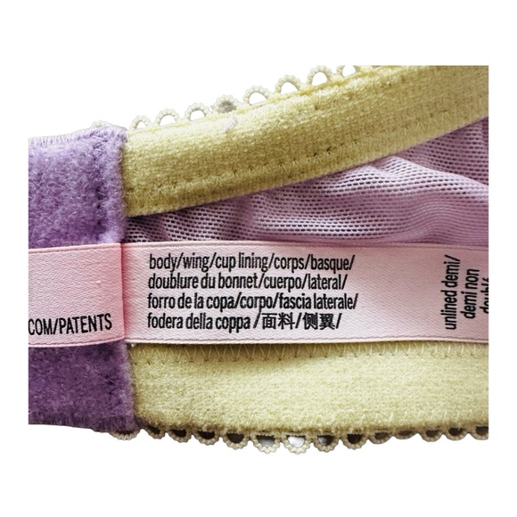 VICTORIA’S SECRET Tease Unlined Underwire Bra 38DDD Lavender - Picture 4 of 6